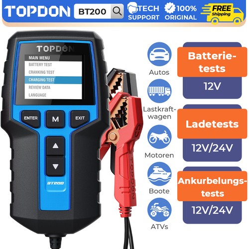 Topdon bt200 12v autobatterie - 12v,