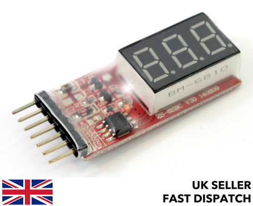 Led voltmeter lipo rc - led,